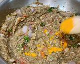 A picture of step 5 of Maharashtrian Lunch Thali of Bhakri, Vangyache Bharit, Phodniche Varan, Gul aani Tup.