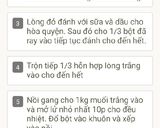 Hình bước làm 1 của món Bông lan chà bông Đài Loan