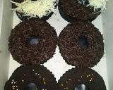 Foto langkah ke 10 dari resep Brownat (brownies donat) Kukus, eggless.