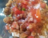 A picture of step 5 of Chicken chana chaat.