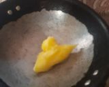 A picture of step 2 of Amaranth water chestnut flour halwa.