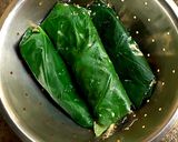 A picture of step 3 of Steamed arbi leaves.