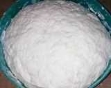 A picture of step 3 of Eggless pizza dough.