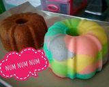 Foto langkah ke 9 dari resep 🍰Bolu Kukus Pelangi Lembut 2 Telur🌈.