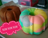 Foto langkah ke 9 dari resep 🍰Bolu Kukus Pelangi Lembut 2 Telur🌈.