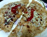 A picture of step 5 of Tava roti pizza.