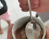 A picture of step 3 of Double choclate ice cream.