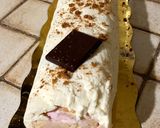Une image de l'étape 9 de Bûche mousse framboise ganache chocolat blanc.