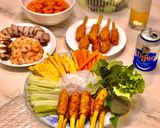 Hình bước làm 4 của món 🍢Nem lụi