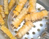 A picture of step 3 of Crispy Peri Peri Sweetcorn Fries.