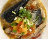 Hình bước làm 3 của món Bún cá nấu thơm cà
