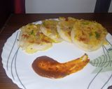 A picture of step 9 of Mixed Mini Uttapam with tangy tamarind sauce.
