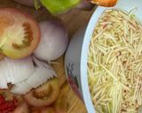 Gambar langkah 1 resipi Kerabu buah simple.