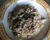 Foto langkah ke 2 dari resep Fettuccine carbonara.