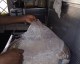 A picture of step 5 of Dashishi (Arabian food using wheat).