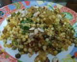 A picture of step 1 of Sabudana Sprouts khichri.