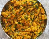 A picture of step 4 of Carrot and radish in gram flour (Subji).