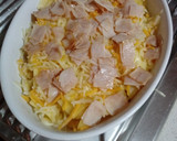 Foto del paso 7 de la receta: Patatas fritas con queso y pavo al horno