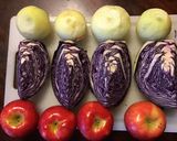 A picture of step 2 of California Farm Red Cabbage Sauerkraut.