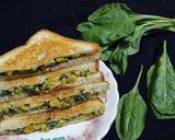 A picture of step 8 of 20 minutes Spinach Corn Sandwich.