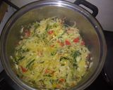 A picture of step 6 of Chilli peppered cabbage.