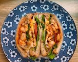 Hình bước làm 6 của món Sandwich trứng tôm