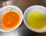 A picture of step 1 of Japanese White and Yellow Egg Roll.