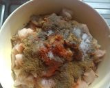 A picture of step 1 of Chicken shawarma.
