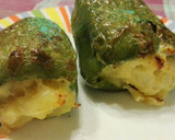 Foto del paso 6 de la receta: Pimientos verdes rellenos de tortilla de patatas y cebolla