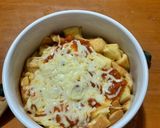 Foto langkah ke 4 dari resep Cheesy Bolognese bread pudding.