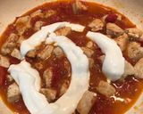 Rosés csirke tésztával recept fázis 3 fotója