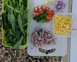 Foto langkah ke 3 dari resep Tumis kangkung + Cumi Asin dan Jagung Manis Mantulls.