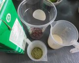 Hình bước làm 2 của món Matcha đậu đỏ