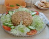 Foto langkah ke 4 dari resep Nasi goreng ayam.