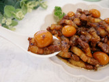 簡單做「手切滷肉飯」白飯煮多點！！