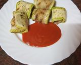 Foto del paso 6 de la receta Canelones de calabacín rellenos de albóndigas al horno