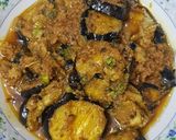 A picture of step 9 of Fry eggplant(baingan) curry.