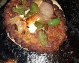A picture of step 2 of Chappli cheeze burger.