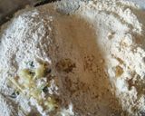 A picture of step 1 of Spicy missa (gram flour) paratha.