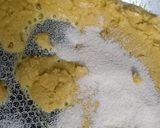A picture of step 1 of Besan Halwa.