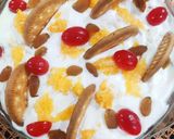 A picture of step 9 of Easy Biscuits orange Trifle.