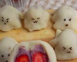 Foto langkah ke 9 dari resep Cute Ghost Mochi dengan Homemade Pasta Kacang Merah.