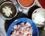 Foto del paso 1 de la receta: Pastel de polenta, calabaza y pollo