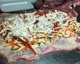 Foto del paso 1 de la receta: Sobrebarriga o matambre rellena de verduras