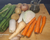 Foto del paso 1 de la receta: Caldo de apio y verduras