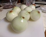 A picture of step 1 of Stuffed Onions with Shrimp.