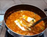 A picture of step 7 of Pav bhaji fondue.