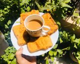A picture of step 5 of Bread Pakoda.