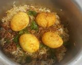 A picture of step 7 of Egg biryani.
