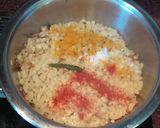 A picture of step 4 of Manja Rai(Banana Stem Curry in Mustard Paste).